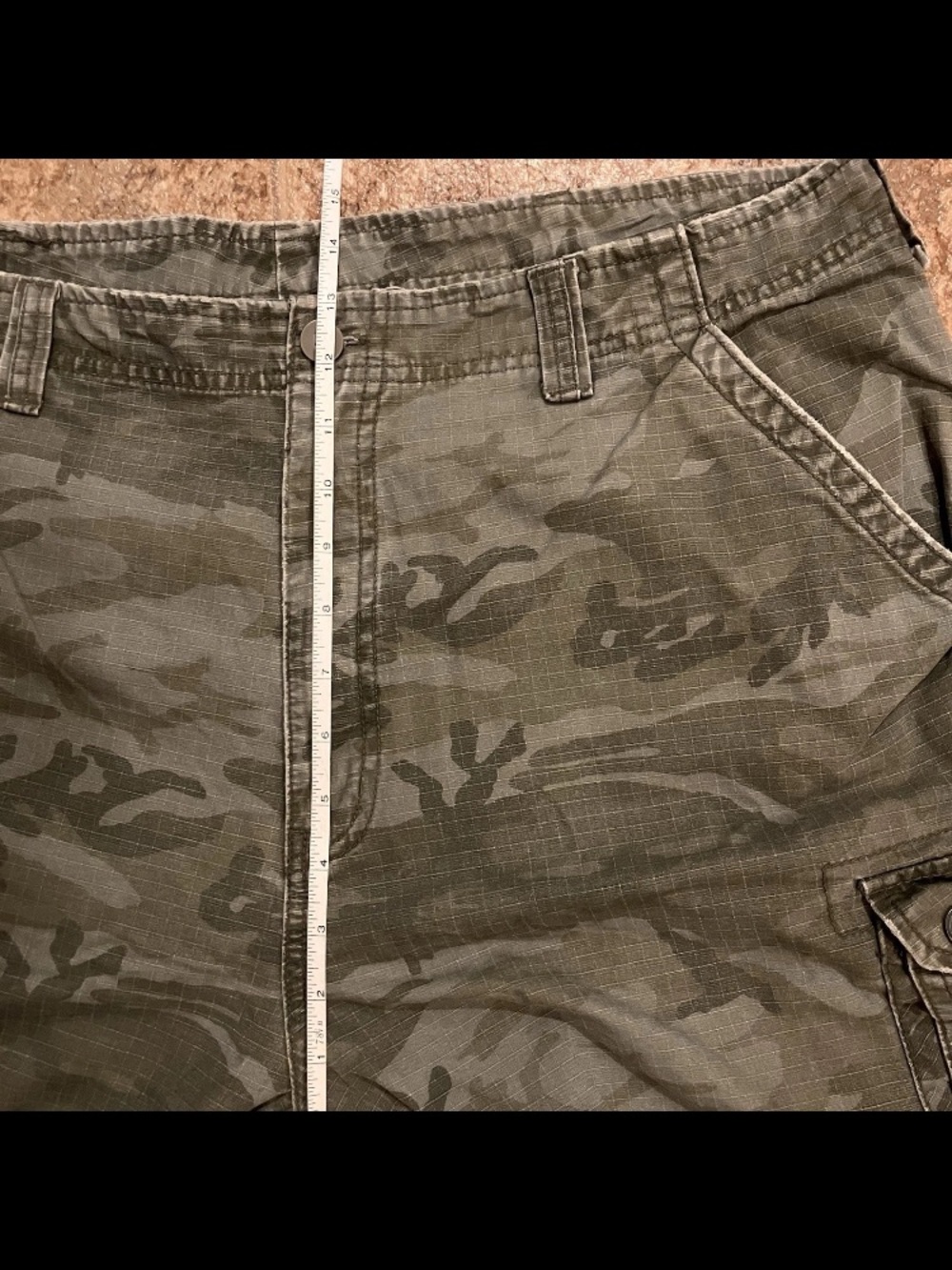 NOBO Cargo Shorts Men Camo 90s Y2K Baggy Army Streetwear 38 - Picture 12 of 15